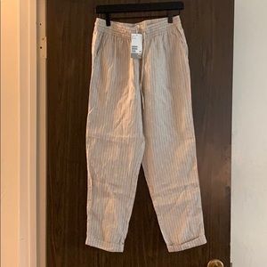 H&M Striped Linen Pant